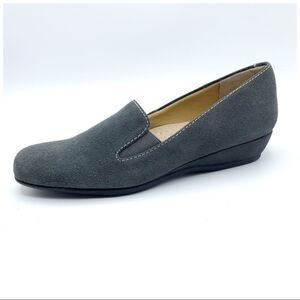 Trotters | Lamar Gray Suede Comfort‎ Wedge Loafer 9.5 Narrow